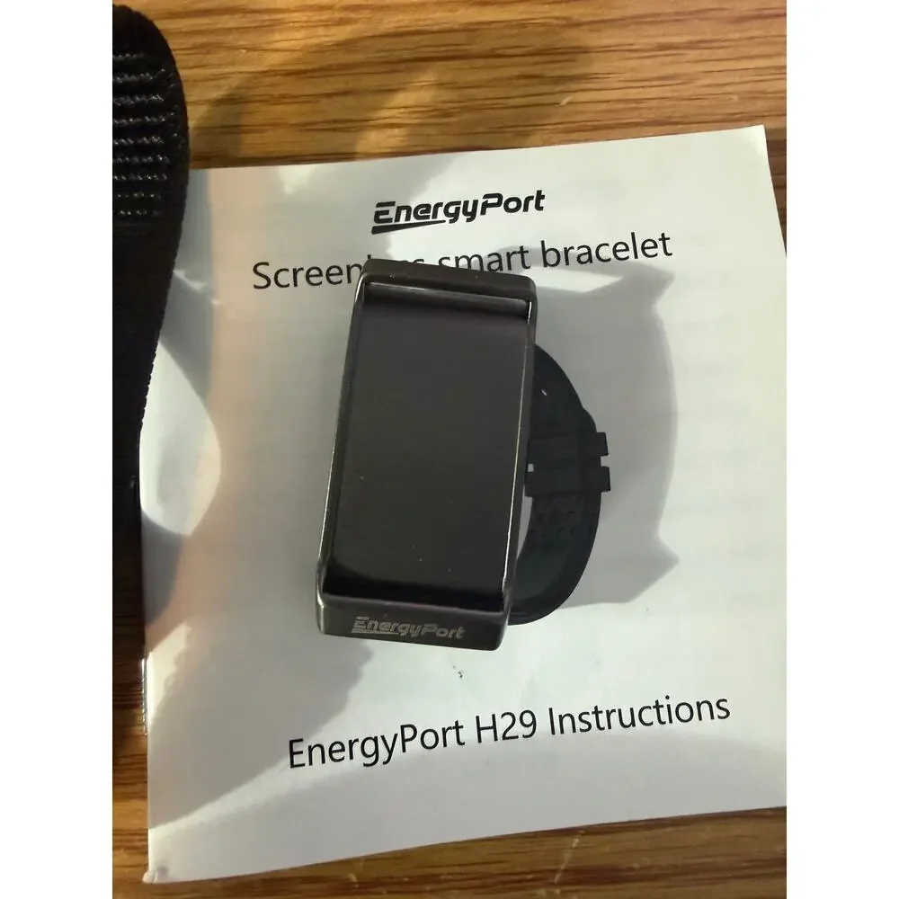 EnergyPort H29 Screenless Smart Bracelet Fitness Tracker Open Box Tested